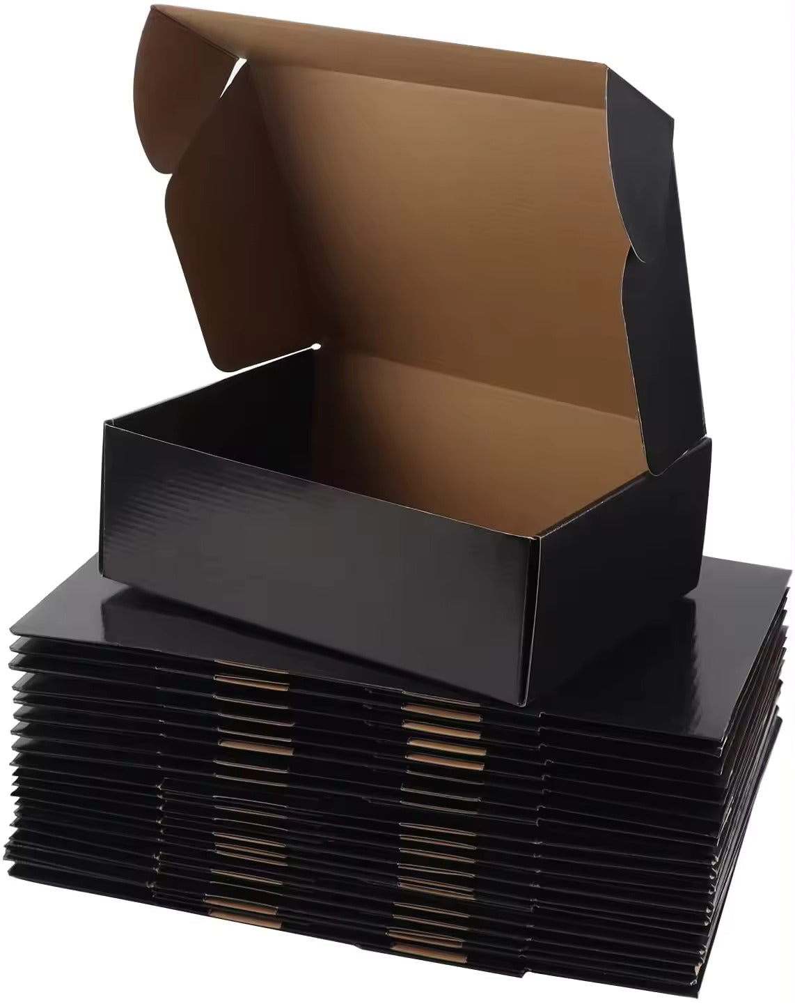 100pcs 174 x 128 x 53mm Black Mailing Box