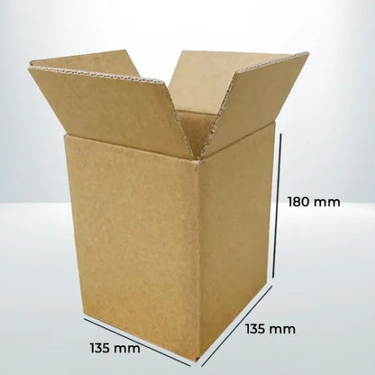 20pcs Mailing Box 135 x 135 x 180mm Brown Heavy Duty Regular Slotted