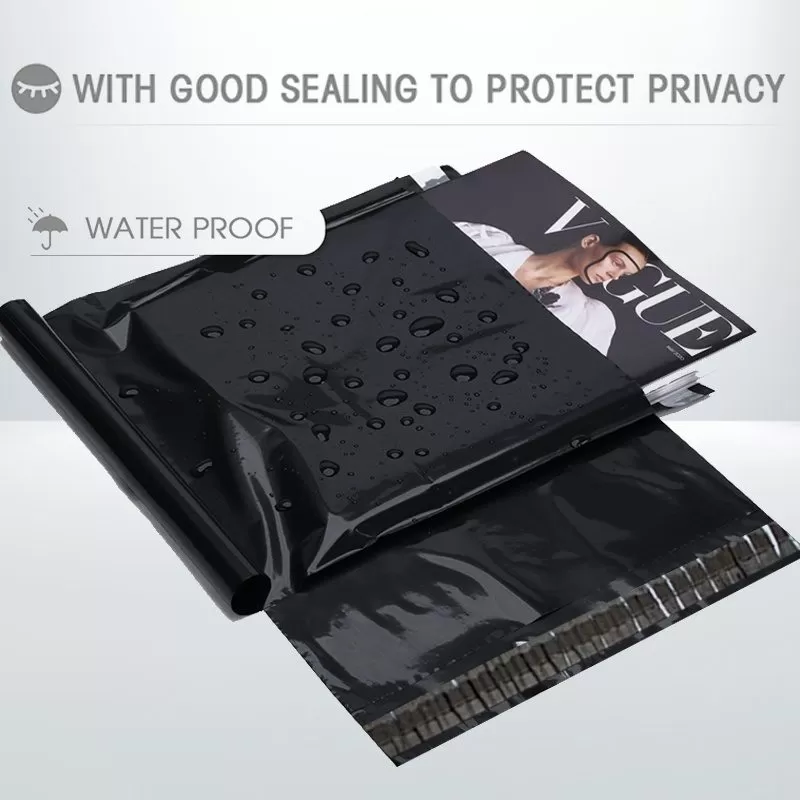 100pcs 200x260mm Black Poly Bags Courier Shipping