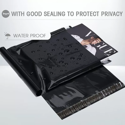 100pcs 200x260mm Black Poly Bags Courier Shipping