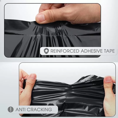 100pcs 200x260mm Black Poly Bags Courier Shipping