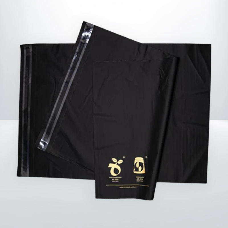 500pcs 255mmx330mm Black Compostable mailer