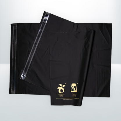 200pcs of Compostable mailer Black 255mmx330mm