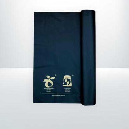 200pcs of Compostable mailer Black 255mmx330mm