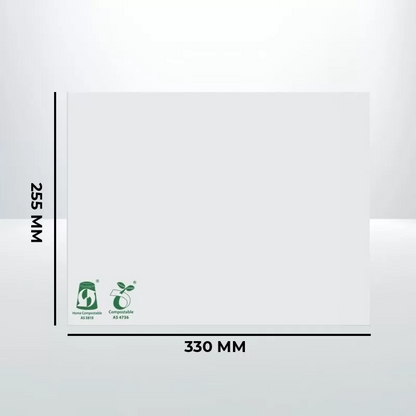 100pcs 255mmx330mm White  Compostable Mailer 