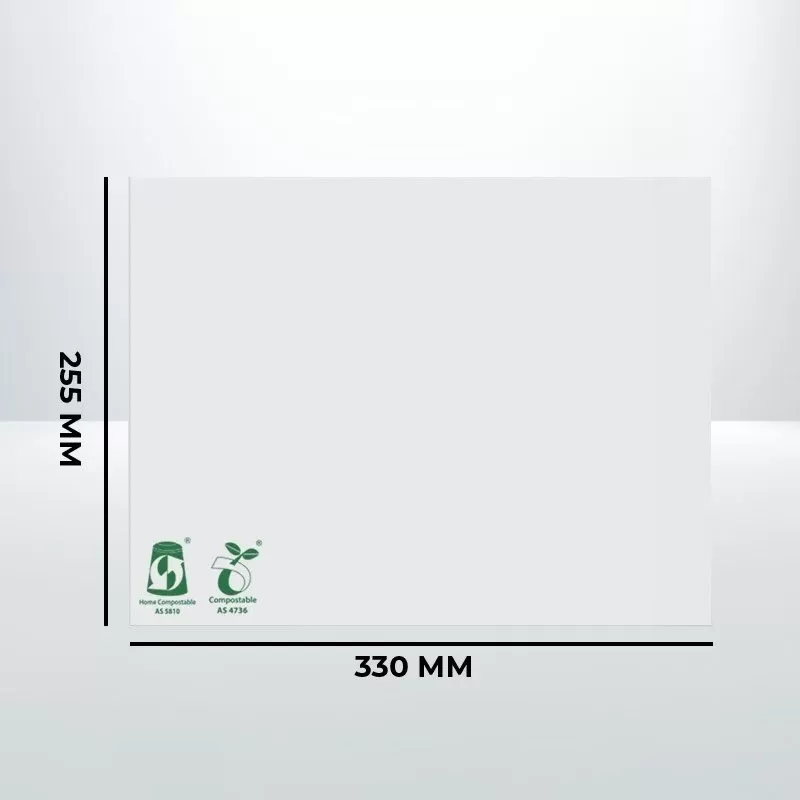 200pcs of Compostable mailer White 255mmx330mm