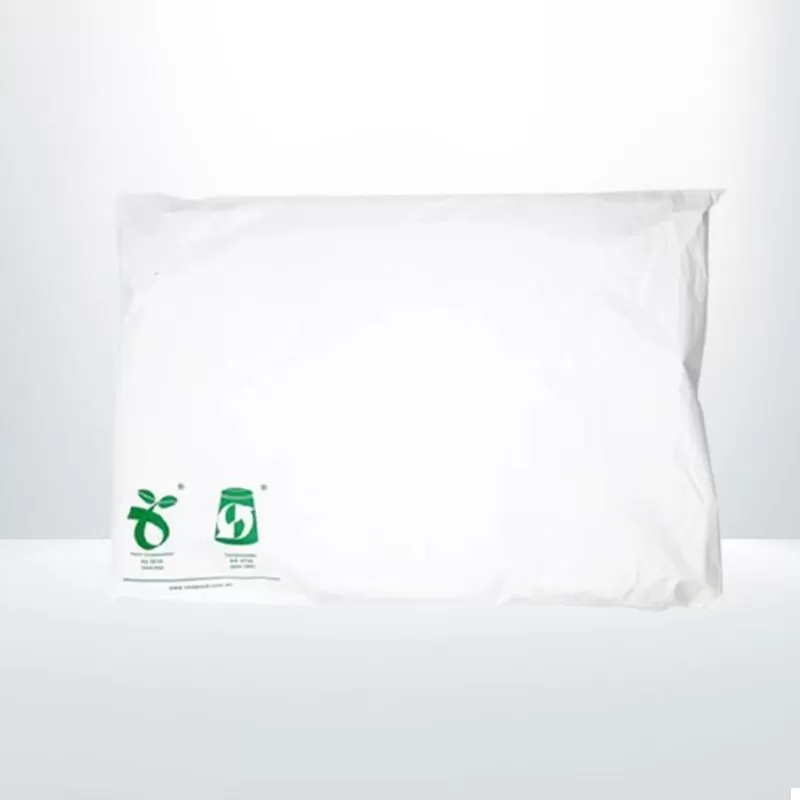100pcs 255mmx330mm White Compostable Mailer 