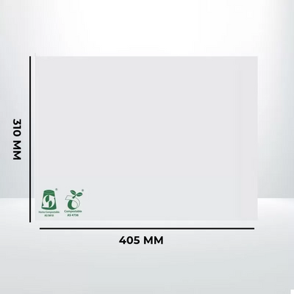 100pcs 310mmx405mm White Compostable Mailer 