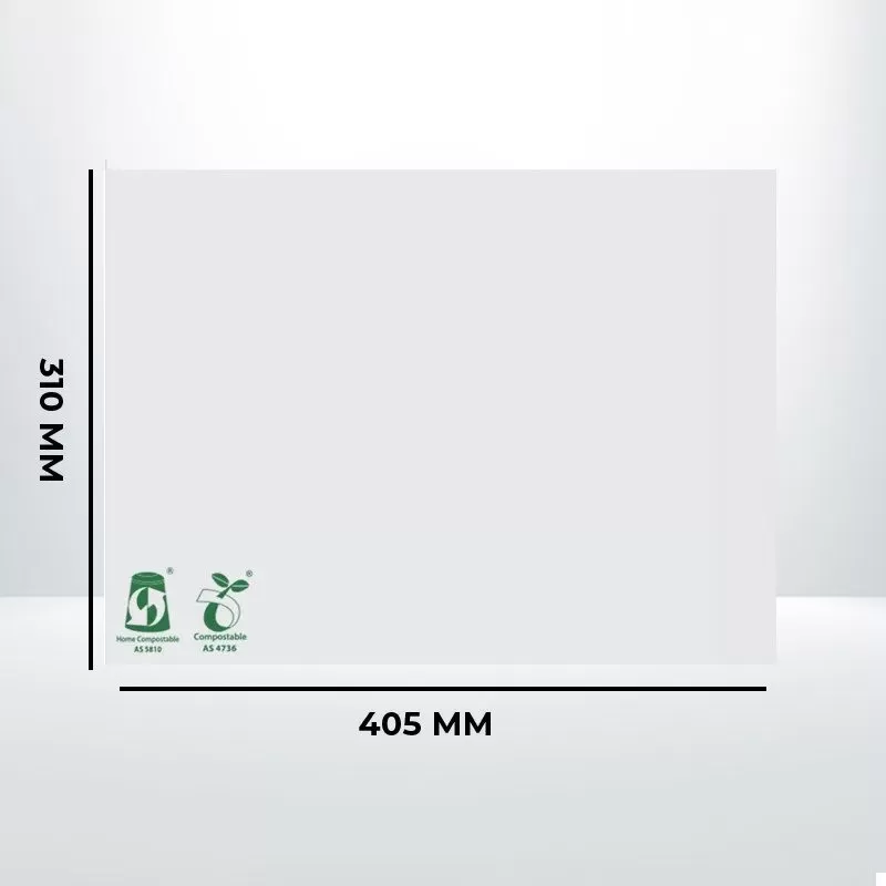 500pcs of Compostable mailer White 310mmx405mm