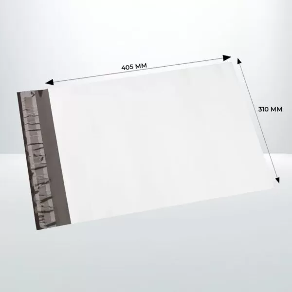 100pcs 310mmx405mm White Poly Mailer Bags Courier Shipping