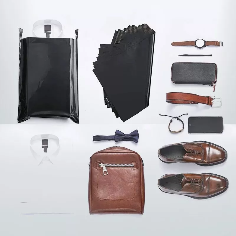 100pcs 310mm x 405mm Black Poly Bags Courier Shipping