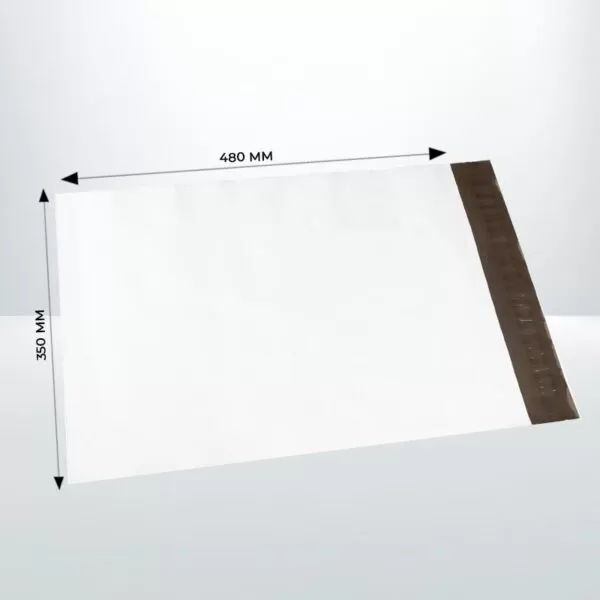 100pcs 350mm x 480mm White Poly Bags Courier Shipping