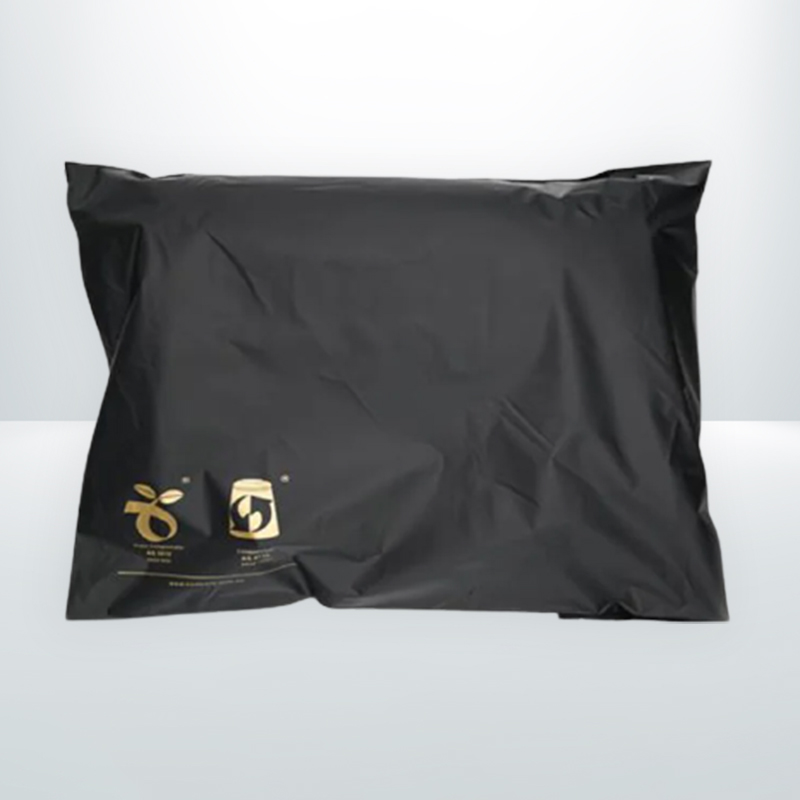 100pcs 350mm x 480mm Black Compostable Mailer 