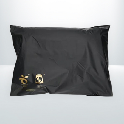 100pcs 350mm x 480mm Black Compostable Mailer 