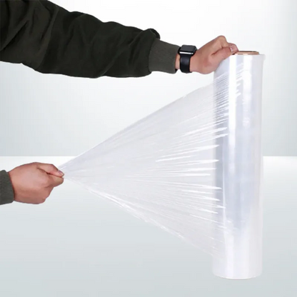 8 Pcs 500mm X 400M X 25U Plastic Pallet Shrink Wrap Rolls 