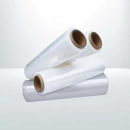 8 Pcs 500mm X 400M X 25U Plastic Pallet Shrink Wrap Rolls 