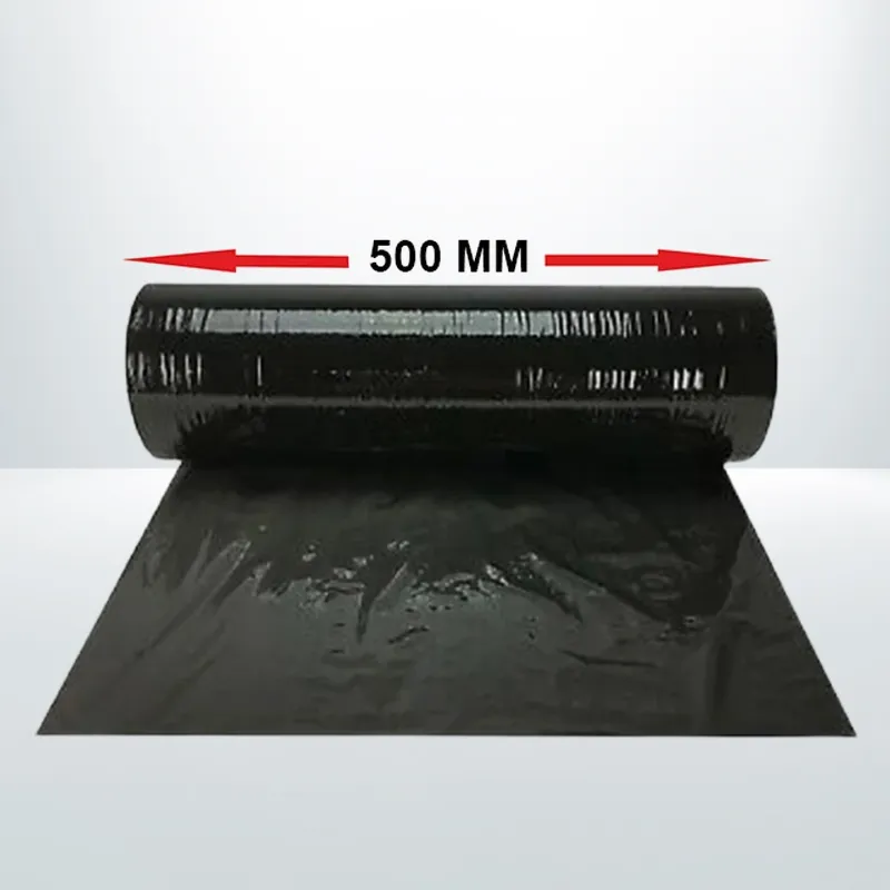 4pcs 500mm X 400M X 25U Plastic Shrink Wrap Roll Black