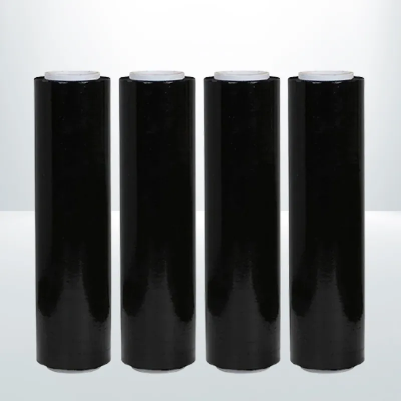 8pcs 500mm X 400M X 25U Black Plastic Shrink Wrap Roll