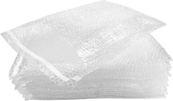 200x Bubble Pouch Bag 150X390mm Clear Self Seal Bubble Wrap Bags for Wine Bottle