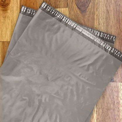 100pcs 350mm x 480mm Dark Grey Poly Bags Courier Shipping