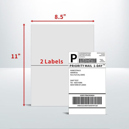 100pcs A4 2UP Address Labels Sticker Self Adhesive