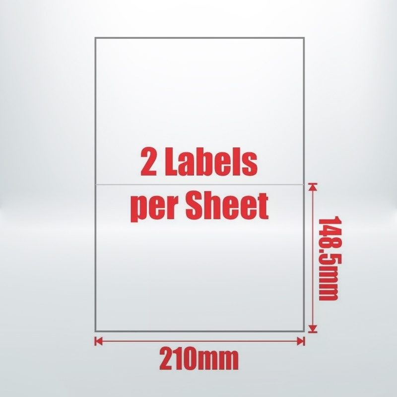 100pcs A4 2UP Address Labels Sticker Self Adhesive