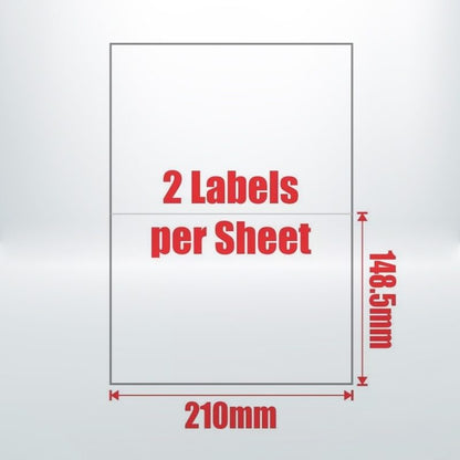 100pcs A4 2UP Address Labels Sticker Self Adhesive