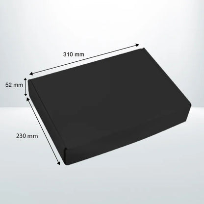 100pcs 310x230x52mm Black Mailing Box Diecut