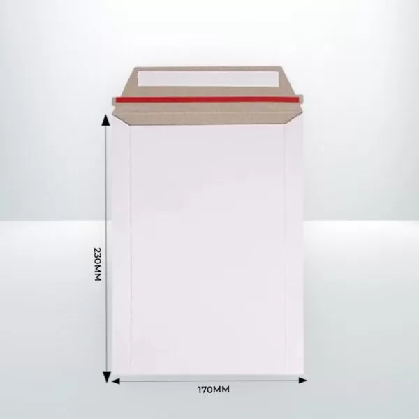 100 pcs white A5 rigid mailer 170 x 230 mm