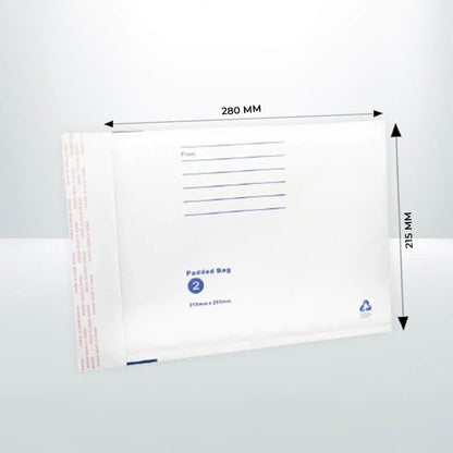 200x Bubble Mailer 215mmx280mm Printed Bag Envelope