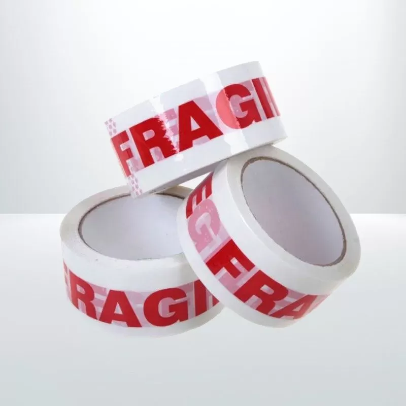 108 Rolls 48mmx75m Fragile Packaging Tape White and Red