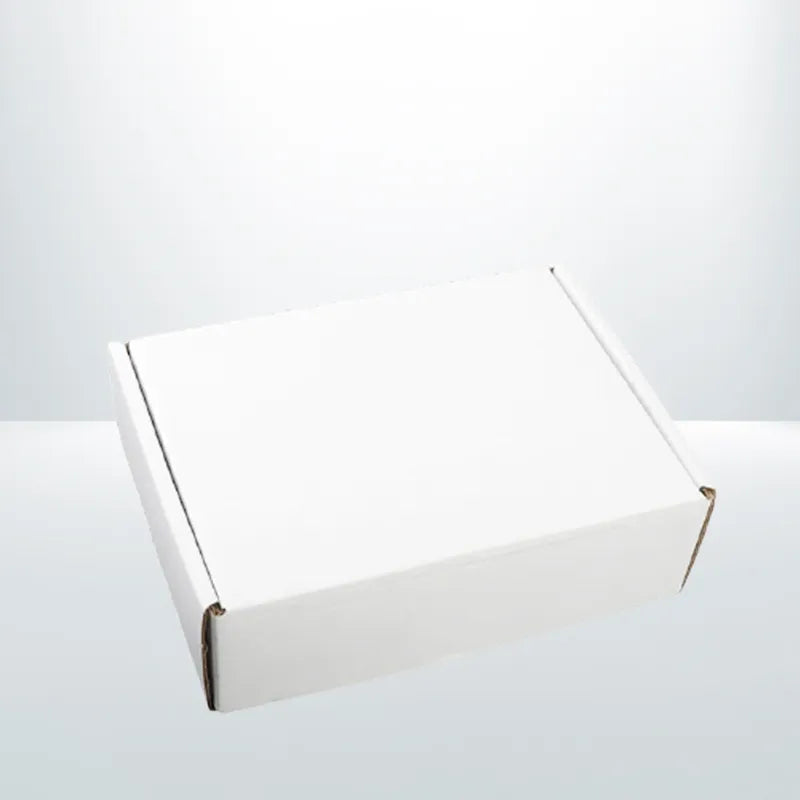 100Pcs 175 x 130 x 55mm White Diecut Mailing Box Self Locking 