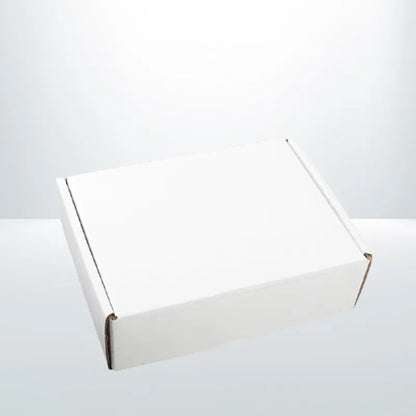 100Pcs 175 x 130 x 55mm White Diecut Mailing Box Self Locking 