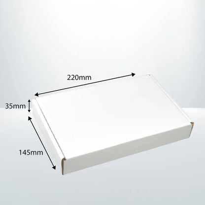 A6 Mailing boxes 220x145x35mm white B2 DVD video BX6