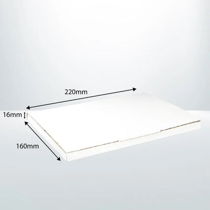 100pcs 220 x 160 x 16mm A5, B22, C5 White Mailing Box Flat