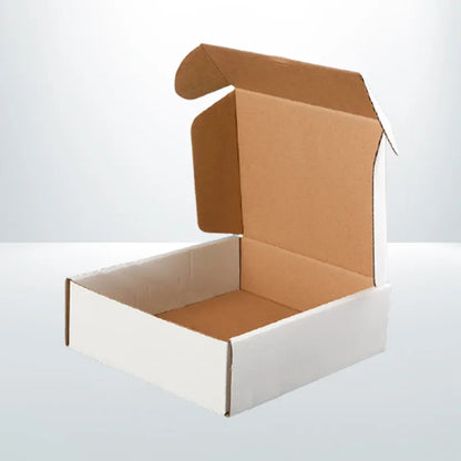 100pcs 250 x 180 x 75mm White Mailing Box Diecut Carton Mailer