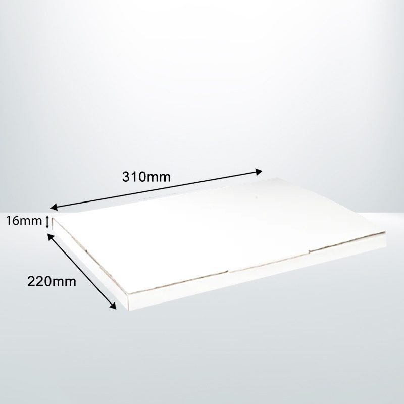 100pcs Super Flat Mailing boxes 310x220x16mm A4 B21 White Box