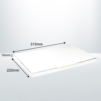 100pcs Super Flat Mailing boxes 310x220x16mm A4 B21 White Box