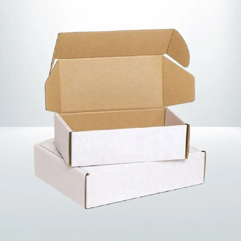 50pcs Mailing Box diecut tuck front 270x200x95mm White
