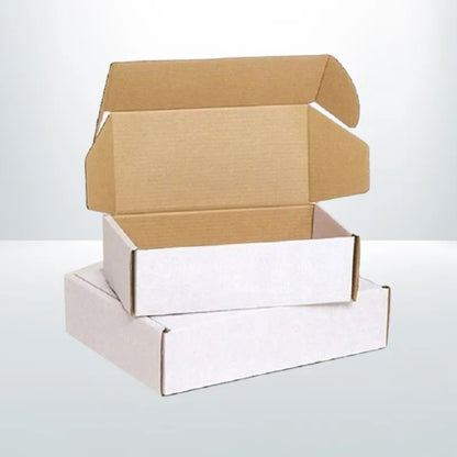 50pcs Mailing Box diecut tuck front 270x200x95mm White