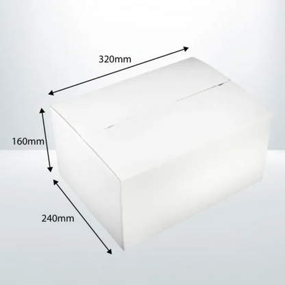50pcs 320 x 240 x 160mm Mailing Box White
