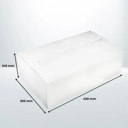 50pcs 430 x 305 x 140mm Mailing Box White BXP4