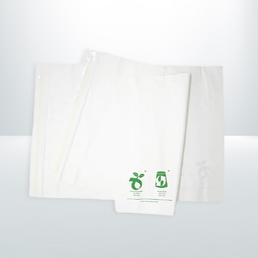 50x Kooppa Kompostierbare Versandtaschen – Medium, 280 X 380 Mm, Schwarz, Biologisch Abbaubar