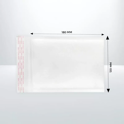 200x Bubble Mailer 120mmx180mm #0B White Plain Padded Bag Cushioned Envelope