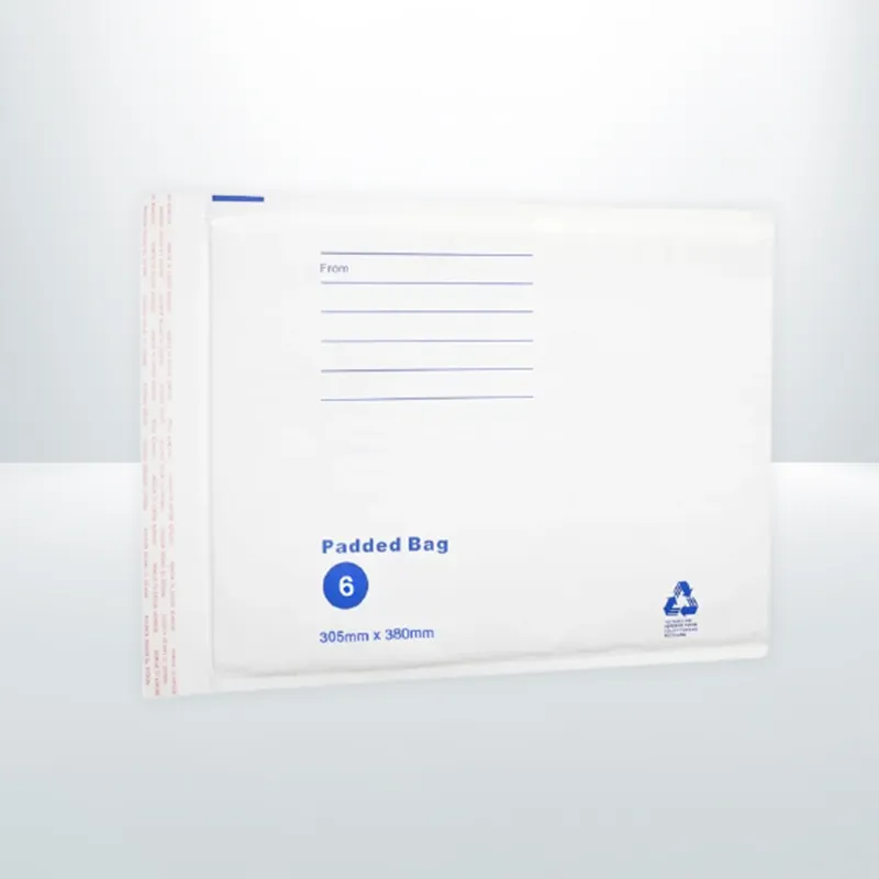 100x 305 x 380mm White Bubble Mailer Printed Padded Envelope