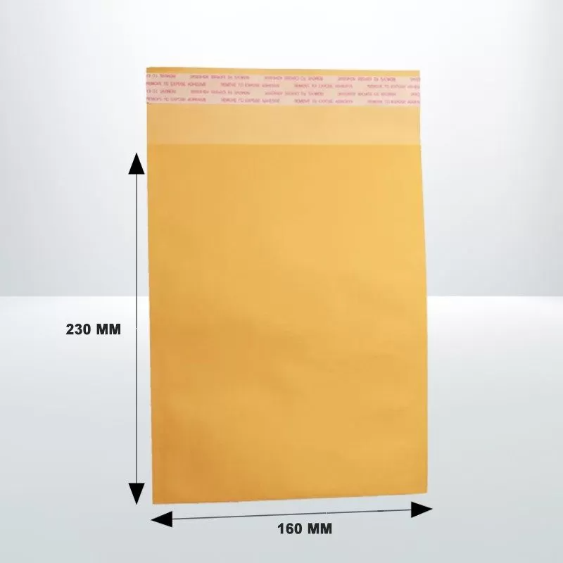 160x230mm Yellow Premium Business Laminated Envelope 